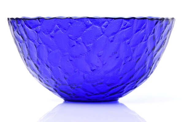Glass blue bowl