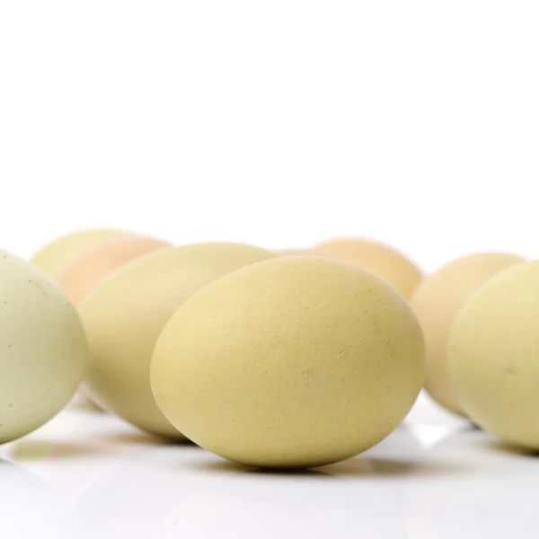Hromadu syrové Kuřecí vejce — Stock fotografie