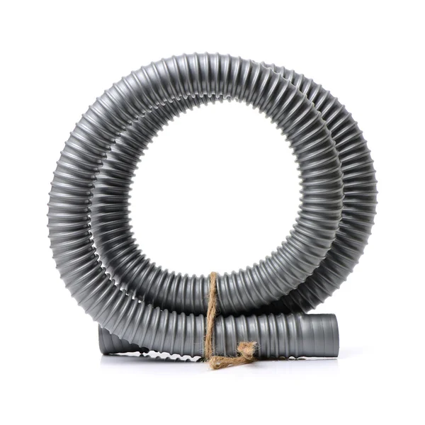 Gray plastic hose Stock Photo