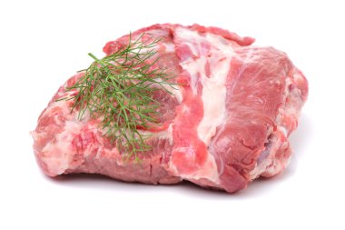 pişmemiş domuz eti beyaz