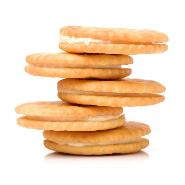 Stack of rounded cookies — Stock Photo, Image