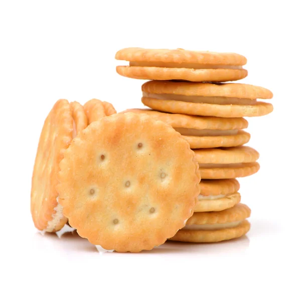 Stapel van afgeronde cookies — Stockfoto