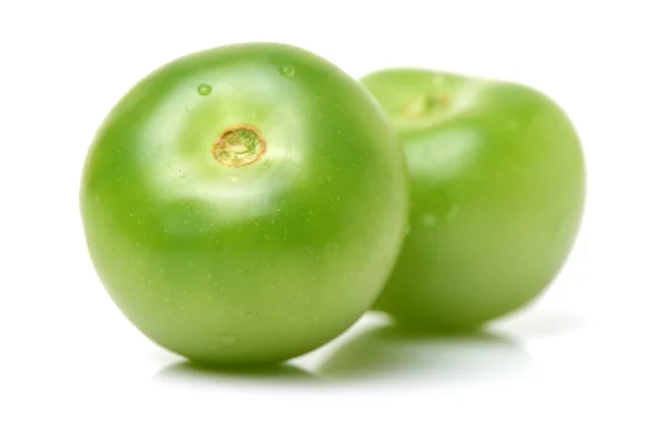 Whole green tomatoes — Stock Photo, Image