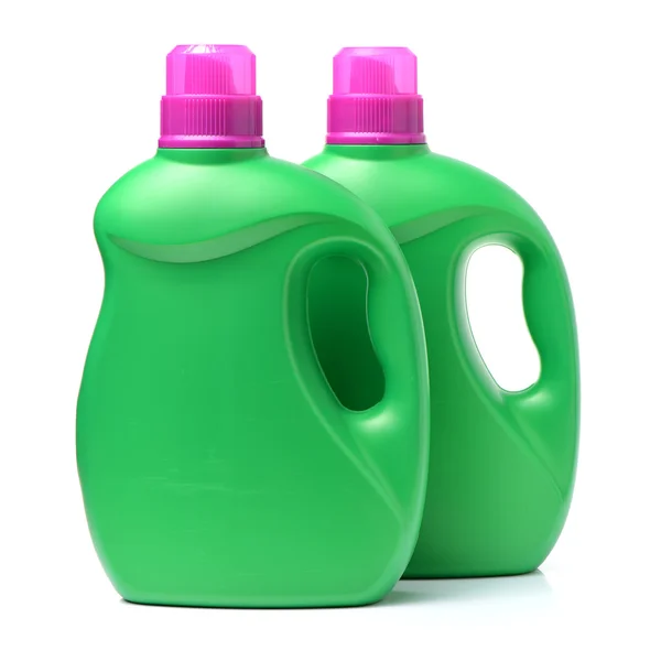 Two green plastic containers — Stock Photo, Image