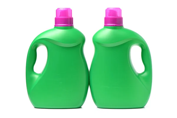 Dvě zelené plastové kontejnery — Stock fotografie
