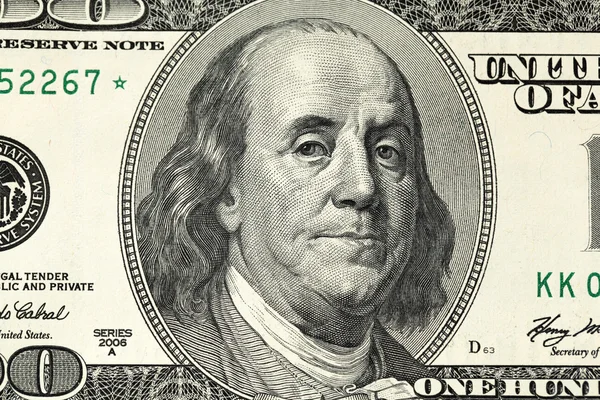 Dólar americano de perto — Fotografia de Stock
