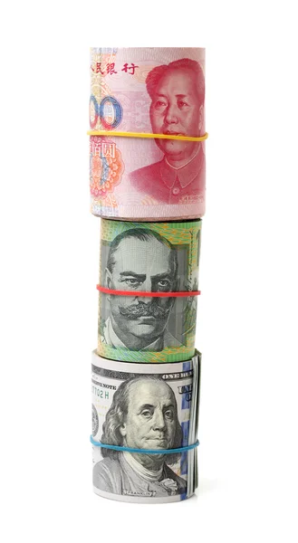 Different kinds of money — Stock Photo, Image