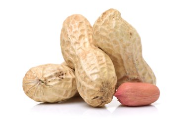 Kuru fıstık kabuğu ile yığını