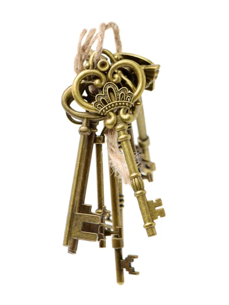 Old brass keys — Stock Photo, Image