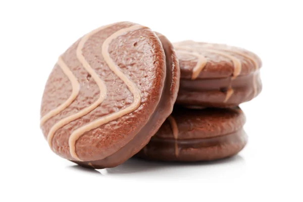 Üç çikolatalı kurabiye — Stok fotoğraf