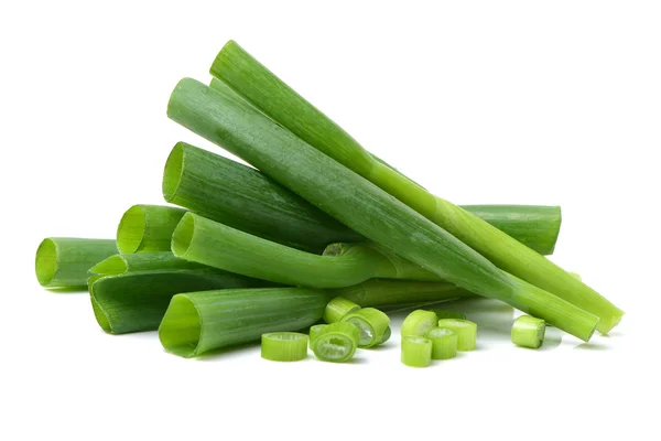 Sliced onion sprouts — Stock Photo, Image