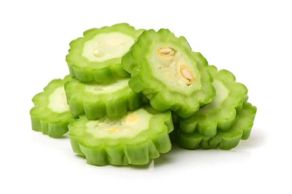 Sliced green bitter melon — Stock Photo, Image