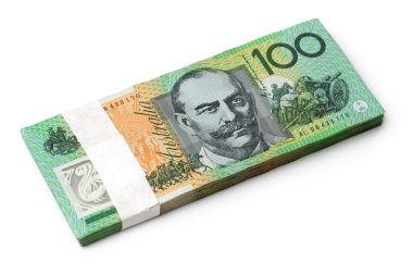 Avustralya banknotlar yakın çekim