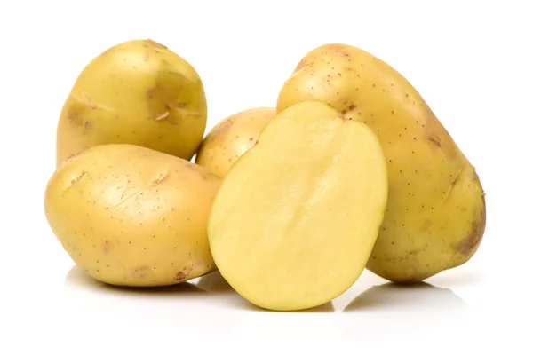 Pile of raw new potatoes — Stock Photo, Image