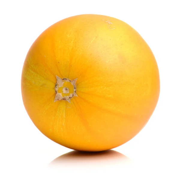 Dojrzały melon na białym — Zdjęcie stockowe
