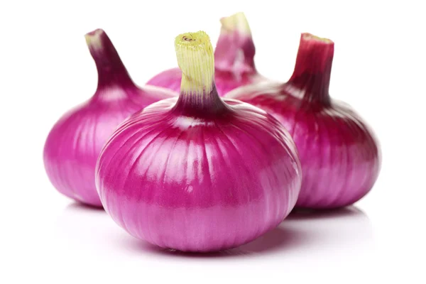 Whole purple onions — Stock Photo, Image