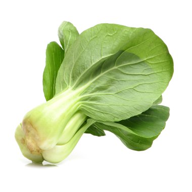 Pok Choi yeşil yaprakları
