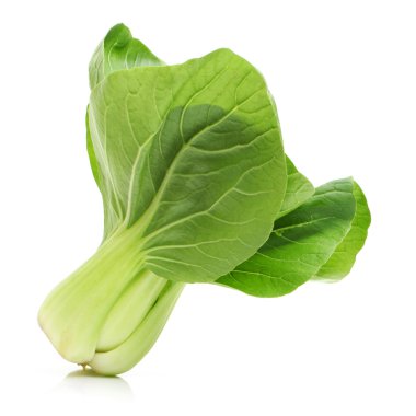 Pok Choi yeşil yaprakları