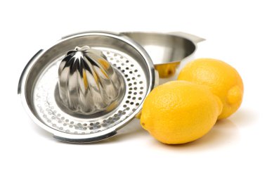 Metal sıkacağı ile taze limon
