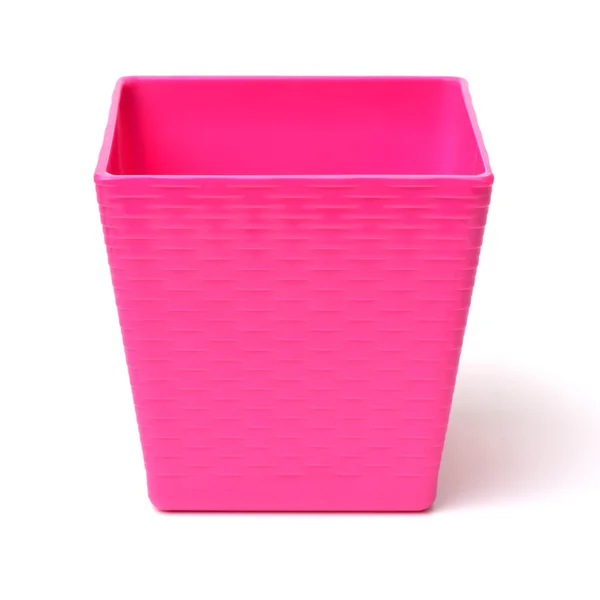 Tek Pembe çiçek pot — Stok fotoğraf