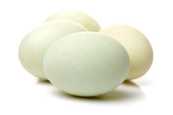 Pile of white eggs — Stock Photo, Image