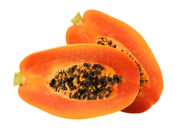 Frische Papaya in Scheiben geschnitten — Stockfoto