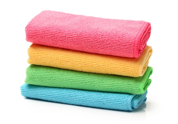 Stack of colorful towels — Stock Photo, Image