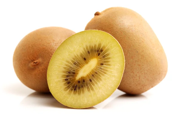 Pile of fresh brown kiwi — Stock Photo, Image