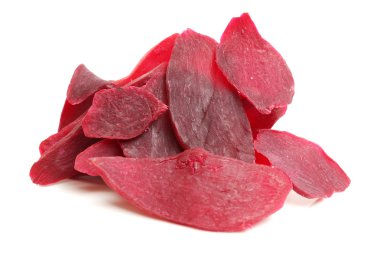 Kırmızı kuru et dilimleri