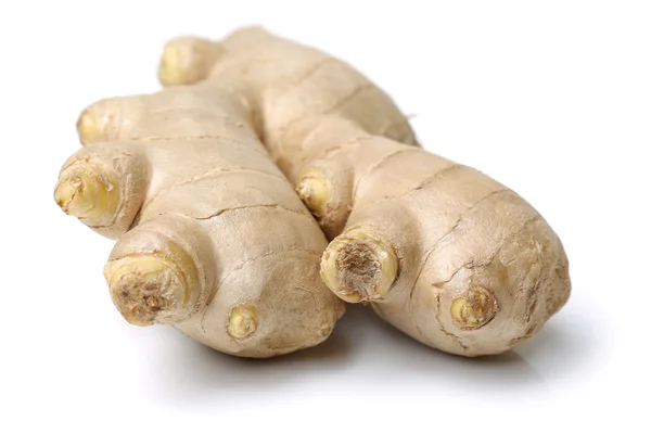 Fresh ginger root, isolated on white background — Stock Photo, Image