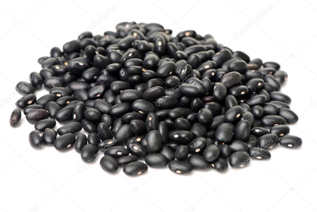 Pile of black beans