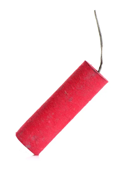 Single red firecracker — Stock Photo, Image