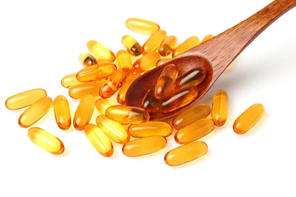 Fish oil capsules — Stock Photo, Image