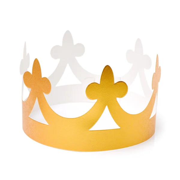 Golden Crown on white — Stock Photo, Image