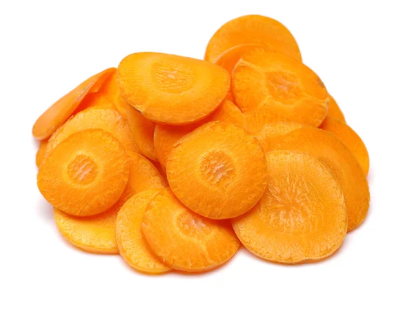 Thin slices of fresh carrot — Stock Photo, Image