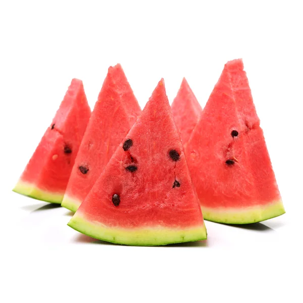 Triangle pieces of watermelon — Stock Photo, Image