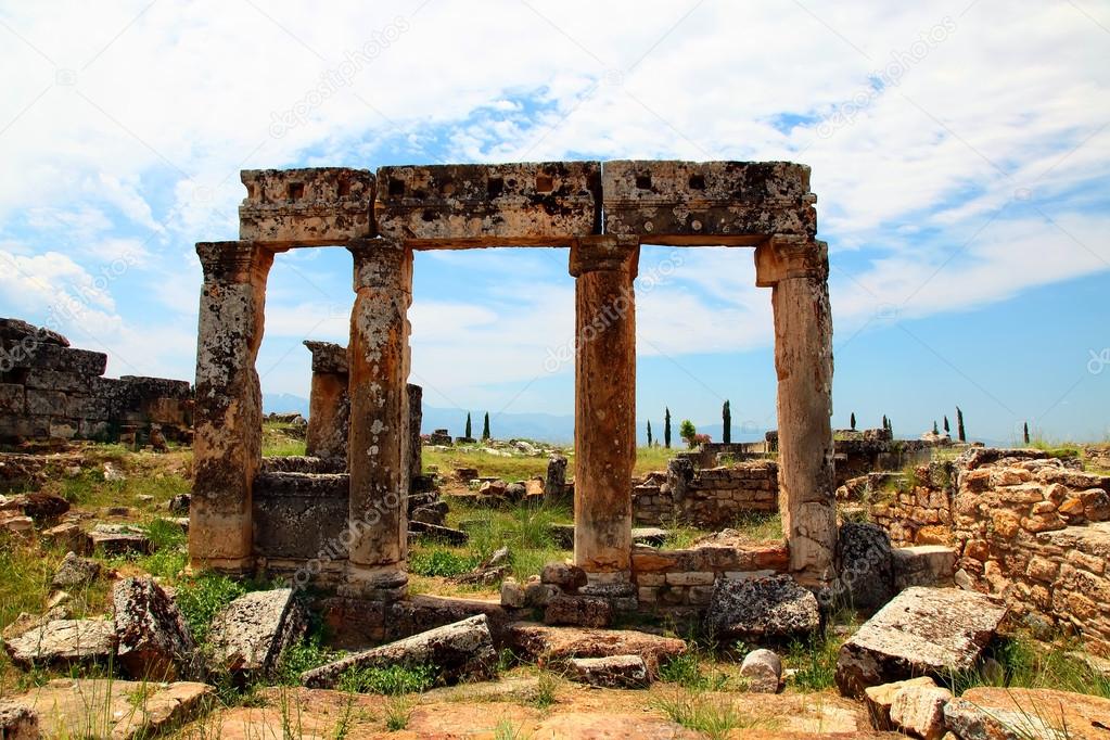 Hierapolis in Turkey. Pamukkale
