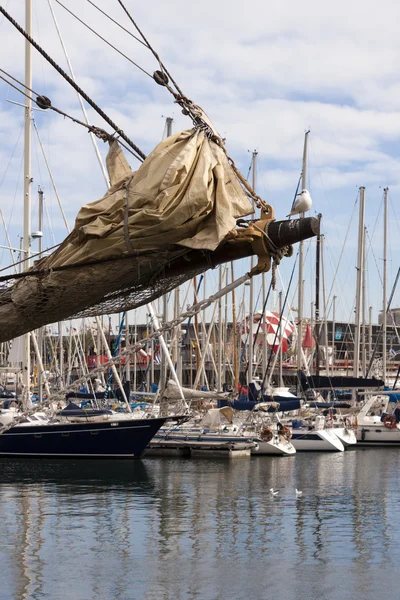 Sailing vessel bowsprit — Stock Photo, Image