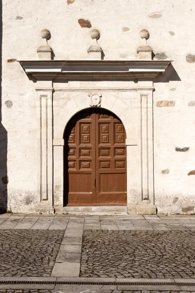 Door in La Anunciada baroque monastery — Stock Photo, Image