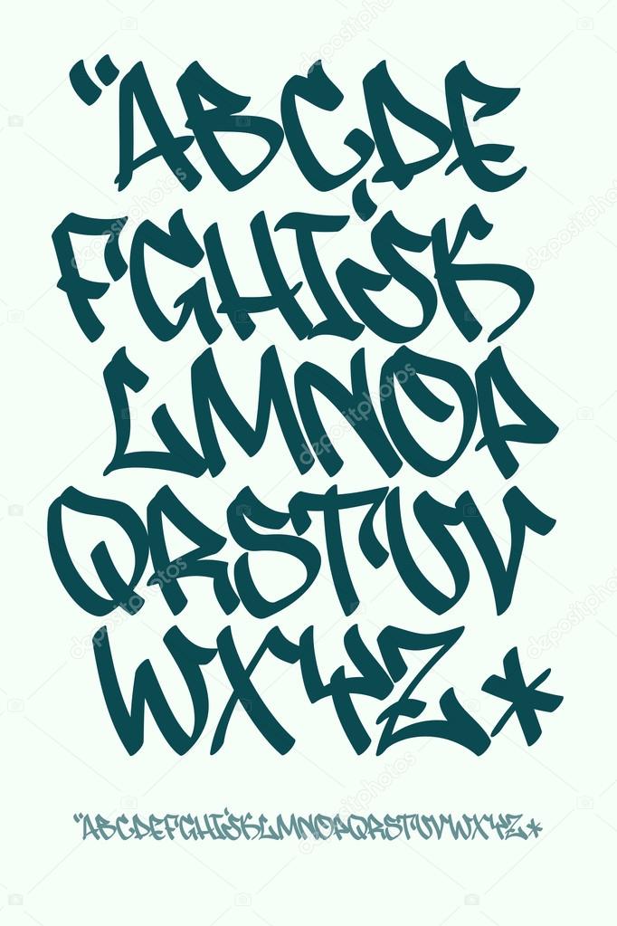 graffiti letters alphabet fonts