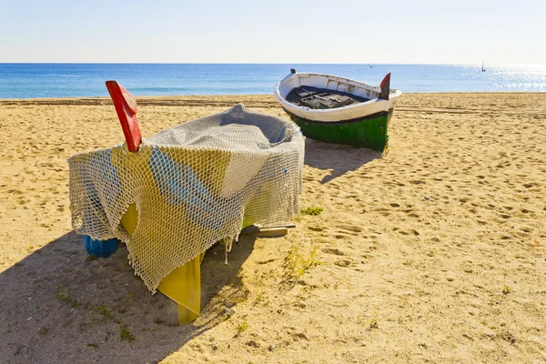 Boats on the beach — Stock Photo, Image