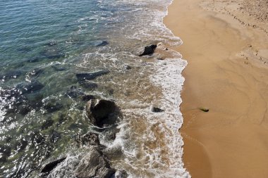 Kum Coast ıslatma dalga.