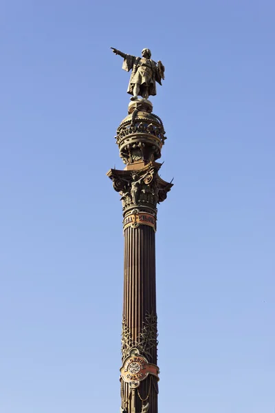 Monumento a Cristóbal Colón en Barcelona . — Foto de Stock