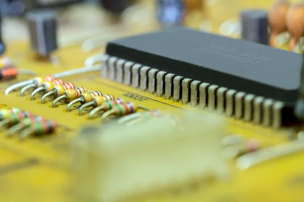 Chipset background, macro — Stock Photo, Image