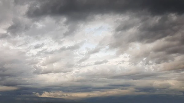 Clouds Various Configurations White Pink Thunderstorm Dark Sunset Cirrus Cumulus — Stock Photo, Image