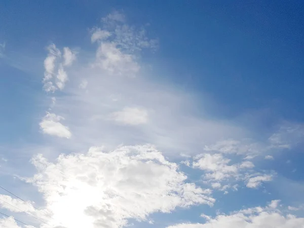 Nuages Différentes Configurations Blanc Rose Orage Sombre Coucher Soleil Cirrus — Photo