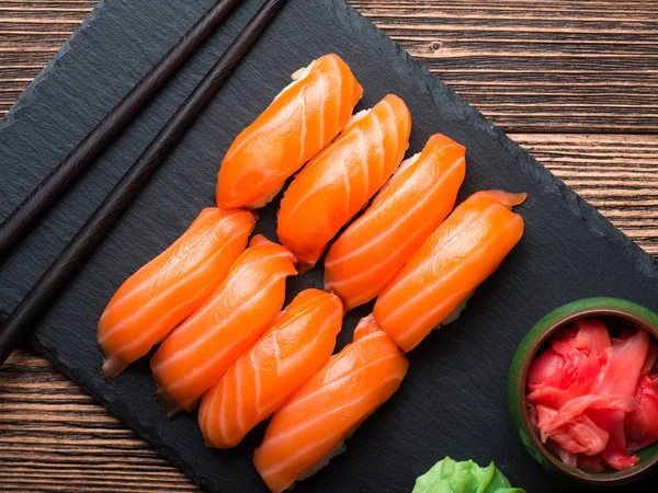 Sushi, lazac — Stock Fotó
