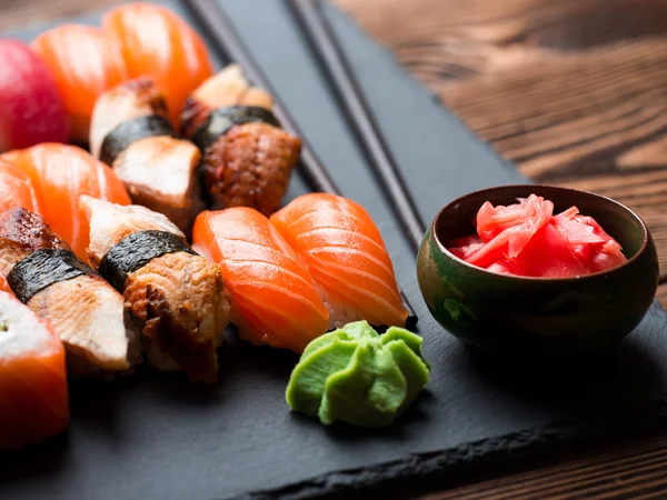 Various kinds of sushi — Stock Photo, Image