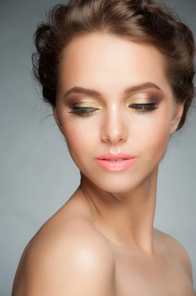 Girl with stylish makeup — Stock Photo, Image