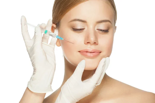 Kosmetická injekce botoxu — Stock fotografie